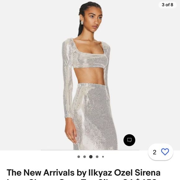 silver top and skirt - Picture 4 of 4